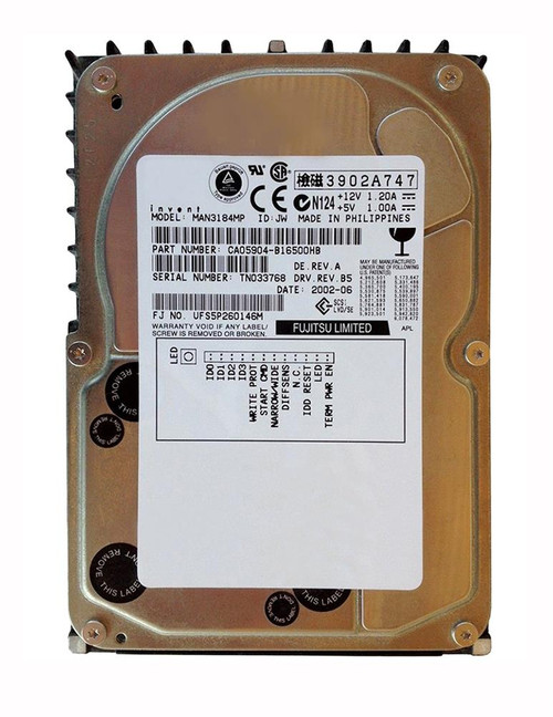 MAN3184MP - Fujitsu 18.4GB 10000RPM Ultra160 SCSI Hard Drive