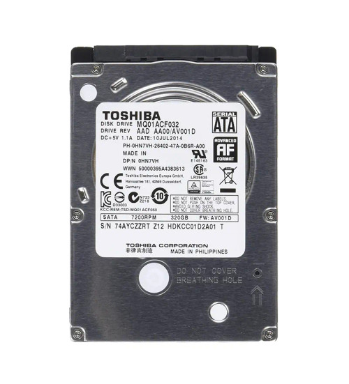 MQ01ACF032 - Toshiba 320GB 7200RPM SATA 16MB 2.5" HDD