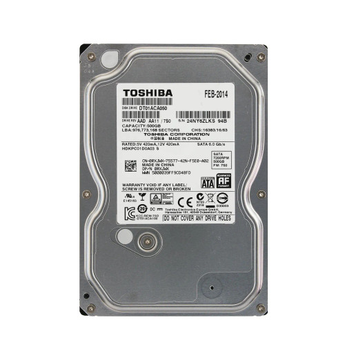RXJWX - Dell 500GB 7200RPM SATA 3.5" 32MB HDD