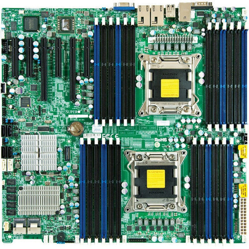 Supermicro X9DR7-TF+-B Dual LGA2011 Server Motherboard for Intel C602J with SATA3/SAS2 and 2GbE - EEATX