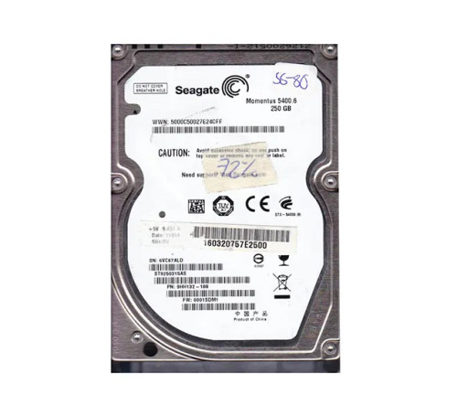 ST9250315AS - Seagate 250GB 5400RPM SATA 8MB 2.5" HDD