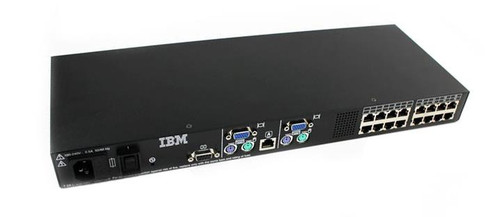 41Y9315 - IBM 16-Port RJ-45 1U Rack Console KVM Switch