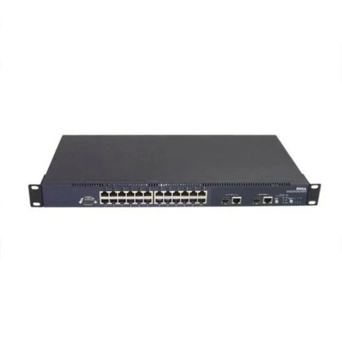 0D0801 - Dell 24-Port Fast Ethernet 2 SFP Managed Rack Switch