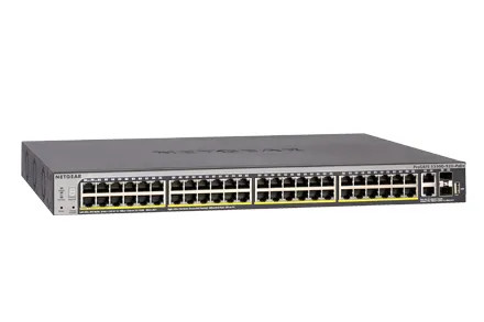 GS752TXP-100NES - NetGear 52-Port Gigabit PoE+ Stackable Smart Managed Switch