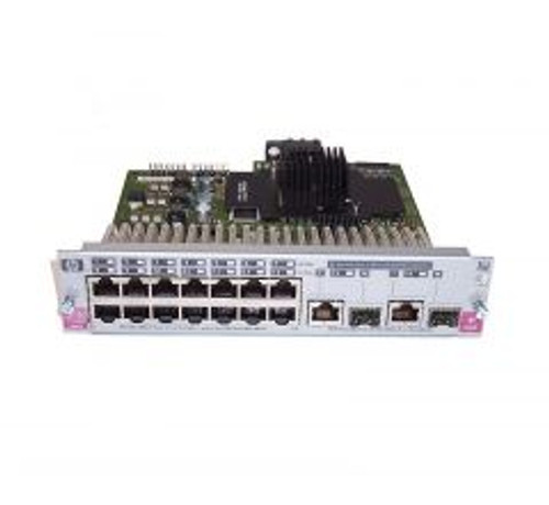 J4907-61101 - HP ProCurve 16-Ports 10/100/1000Base-T RJ-45 Auto-sensing Ethernet Switch Expansion Module with 2x SFP Ports