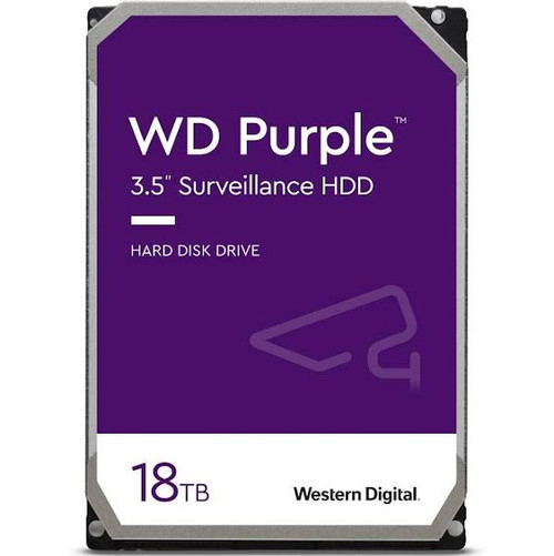 WD180PURZ - Western Digital Purple 18TB SATA 6Gb/s 7200RPM 512MB Cache 3.5-inch Surveillance Hard Drive