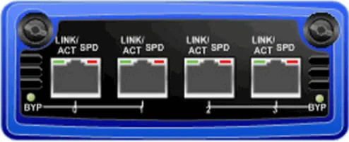 IDP-1GE-4COP-BYP - Juniper 4-Port Gigabit 10/100/1000Base-T Expansion Module