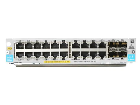 J9990AR - HP 20-Port PoE+ 4-Port SFP+ MACsec Network Module