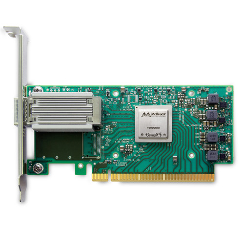 MCX515A-GCAT - Mellanox Single Port 100GbE QSFP28 PCIe 3.0 x16 Network Adapter