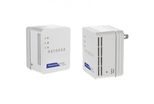 XAVB5101-100PAS - Netgear Powerline Nano500 Set 1 x Network (RJ-45) 5000 Sq. ft. Area Coverage HomePlug AV Gigabit Ethernet