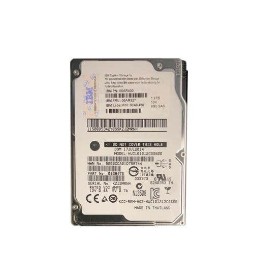 IBM 00AR327 1TB 10K RPM SAS 12.0Gbps 2.5128MB Cache Hard Drive