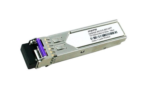 3CSFP85 - 3Com 100Base-BX 100Mbps 15km 1310nm/1550nm LC SFP Transceiver