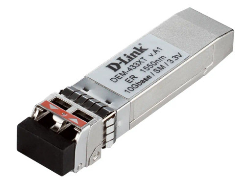 DEM-433XT - D-LINK 10GBase-ER SFP+ 1550nm 40km Single-Mode Transceiver