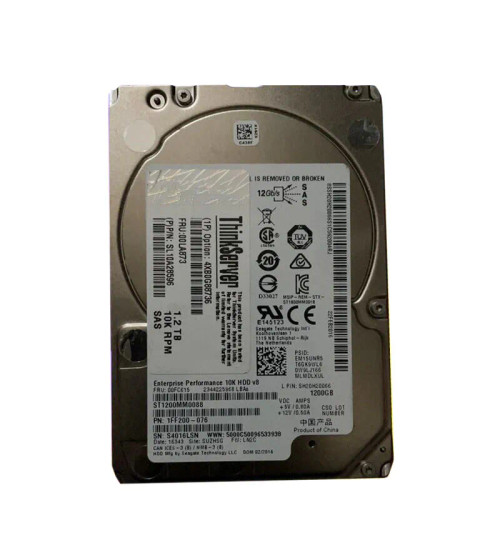 00LA873 - Lenovo 1.2TB 10000RPM SAS 12Gb/s 2.5" HDD