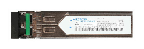 NTTP07FF - Nortel 1Gbps 1000Base-ZX 80km 1550nm LC SFP Transceiver
