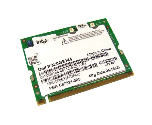 0G8144 - Dell 802.11 a/b/g 54Mbps Mini PCIe Wireless Adapter