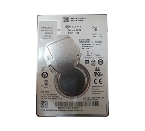 01EN335 - Lenovo 1TB 5400RPM SATA 6Gb/s 2.5" HDD