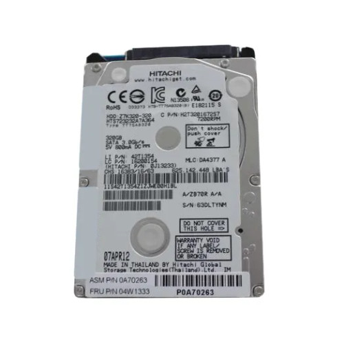 04W1333 - Lenovo 320GB 7200RPM SATA 2.5" HDD