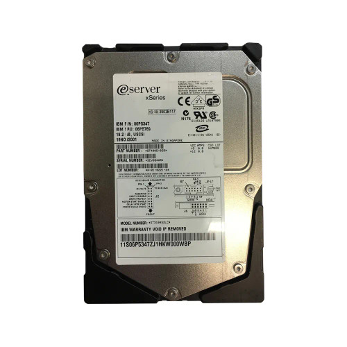 06P5347 - IBM 18.2GB 15000RPM Ultra160 SCSI 3.5" Hot-Swap HDD