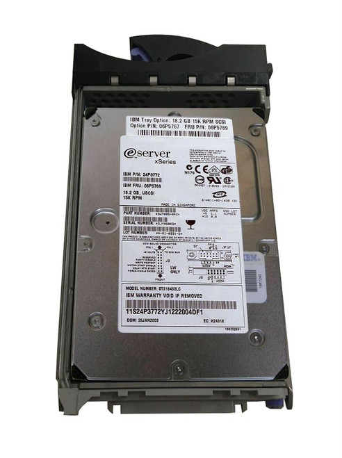 06P5769 - IBM 18.2GB 15000RPM Ultra160 SCSI 3.5" Hot-Swap HDD