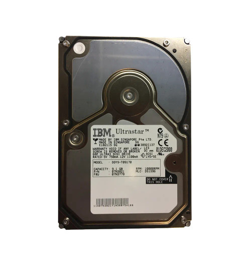 07N3778 - IBM 9.1GB 10000RPM Ultra160 SCSI 3.5" HDD