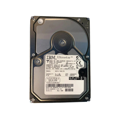 07N4550 - IBM 9.1GB 10000RPM Ultra160 SCSI 3.5" HDD