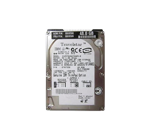 08K9598 - IBM 48GB 5400RPM 2.5" IDE ATA-6 HDD