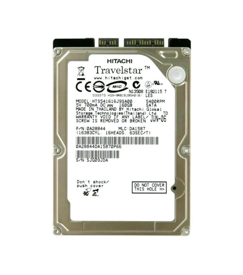 0A28844 - HGST 160GB 5400RPM 2.5" IDE HDD