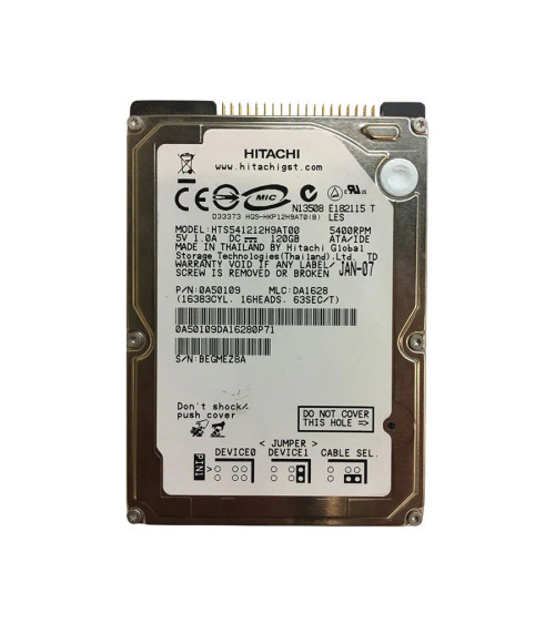 0A50109 - Hitachi 120GB 5400RPM 2.5" IDE 8MB HDD