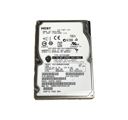 HGST 0B26032 Ultrastar C10K900 600GB 10000RPM SAS 6Gb/s 2.5HDD