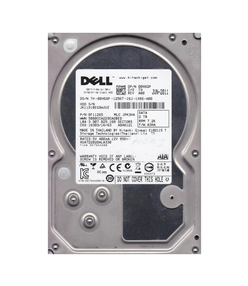 0F11265 - HGST 2TB 7200RPM SATA 3Gb/s HDD