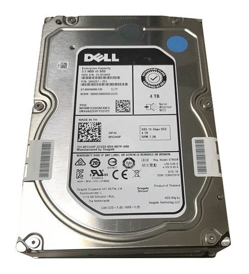 0KN0VX Dell 4TB 7200RPM SAS 12.0 Gbps 3.5 128MB Cache Hard Drive