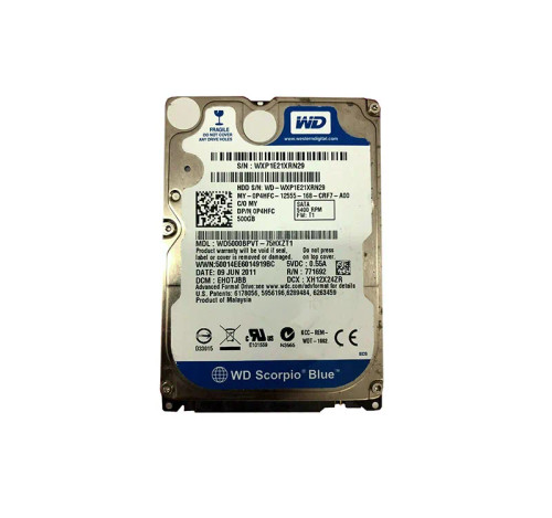 0P4HFC - Dell 500GB 5400RPM SATA 2.5" 8MB HDD