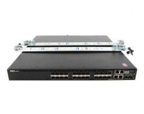 YKR9N - Dell Networking N3024F 24-Port 24 x 10/100/1000 + 2 x 10Gb SFP+ + 2 x combo 1000Base-T Gigabit Ethernet Managed Switch