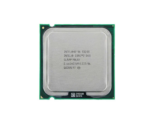 Intel Core 2 DUO E8200 2.66GHz processor for LGA775 socket, 6MB L2 Cache, 1333MHz FSB, 45NM, BX80570E8200