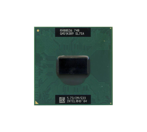 383552-001 - HP 1.73GHz 533MHz FSB 2MB L2 Cache Socket PPGA478 Intel Pentium M 740 Single-core 1 Core Processor