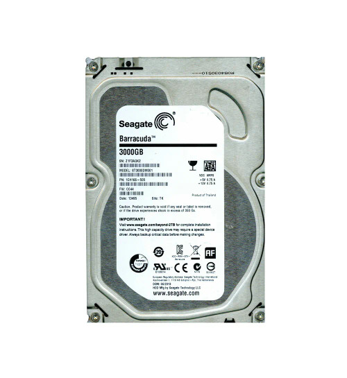1CH166-505 - Seagate 3TB 7200RPM SATA 6Gb/s 64MB 3.5" HDD