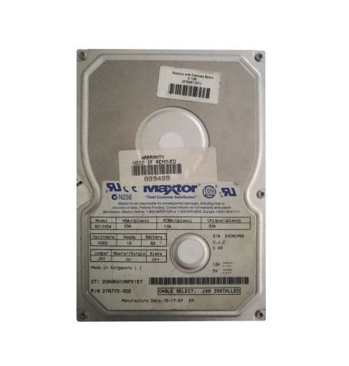 278287-001 - Compaq 2.1GB IDE Internal Hard Disk Drive