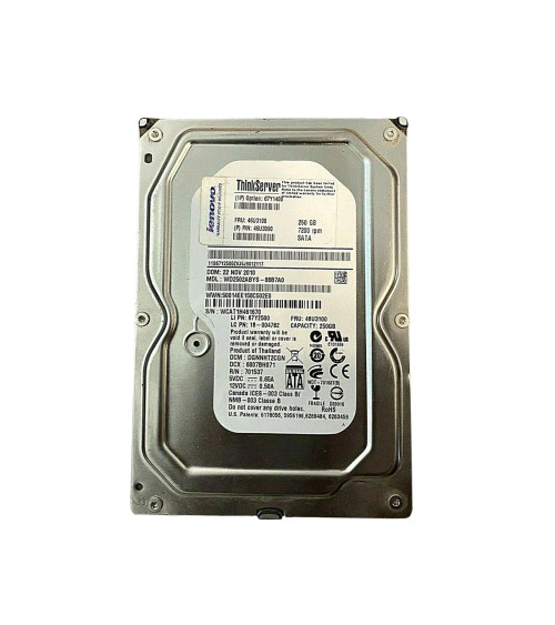 46U3100 - Lenovo 250GB 7200RPM SATA 3.5" HDD