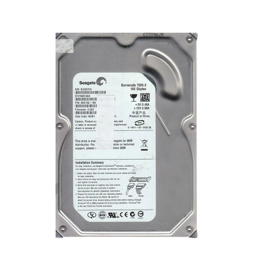 9BD132-188 - Seagate 160GB 7200RPM SATA 3.5" HDD