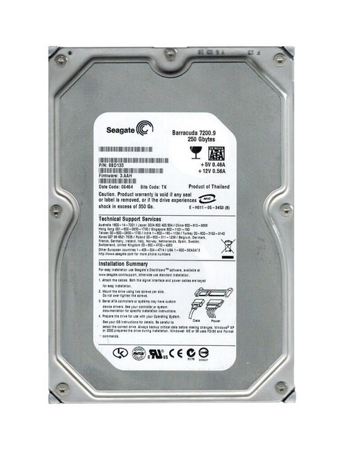 9BD133-780 - Seagate 250GB 7200RPM SATA 3Gb/s 3.5" HDD