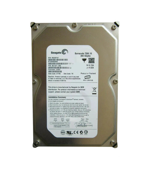 9BJ13F-065 - Seagate 200GB 7200RPM SATA 3Gb/s 3.5" HDD