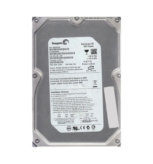9BL14E-081 - Seagate 250GB 7200RPM SATA 3Gb/s 3.5" HDD