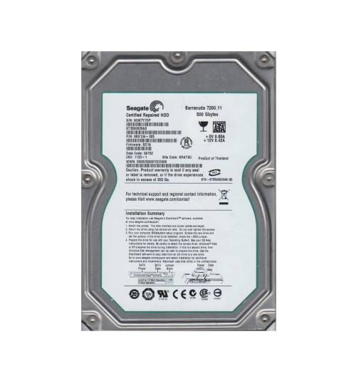 9BX134-305 - Seagate 500GB 7200RPM SATA 3.5" HDD