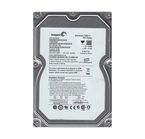 9BX154-568 - Seagate 500GB 7200RPM SATA 3Gb/s 32MB 3.5" HDD
