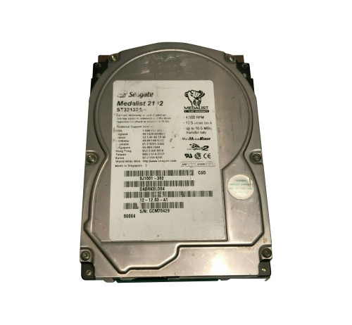 9J1001-302 - Seagate 2.1GB 4500RPM IDE 3.5" HDD