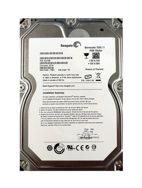 9JU138-621 - Seagate 1.5TB SATA 7200RPM 32MB 3.5" HDD
