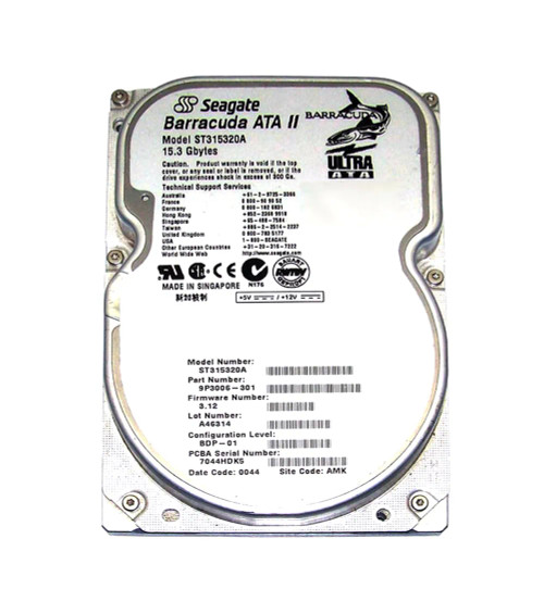 9P3006-301 - Seagate 15.3GB 7200RPM IDE 3.5" HDD
