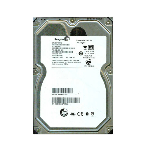 9SL153-622 - Seagate 750GB 7200RPM SATA 3Gb/s 32MB 3.5" HDD