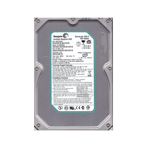 9Y7485-301 - Seagate 400GB 7200RPM IDE 8MB 3.5" HDD